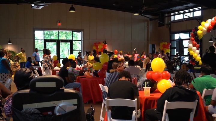 The full hall at Pentecost 2025