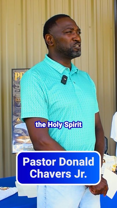 Pastor Donald Chavers Jr. with his name lower third