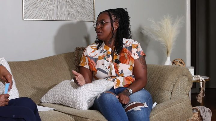 The episode two guest sharing her story