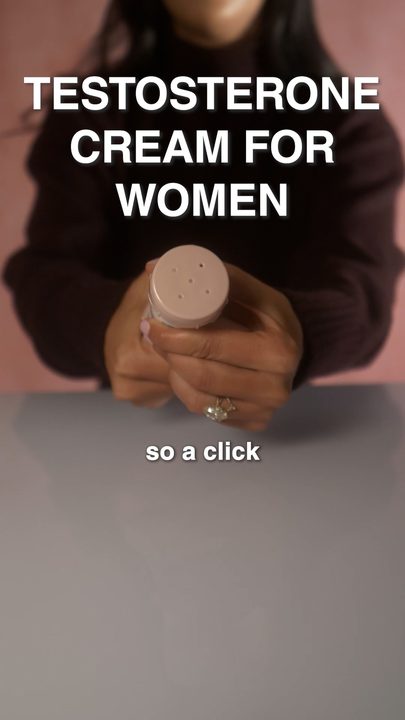 Hands holding a jar of cream under a bold product title