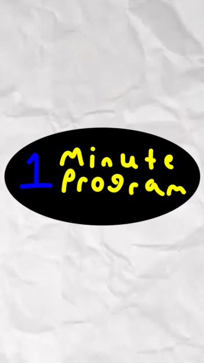 The hand-drawn One Minute One Program title card