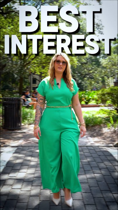 A 'Best interest' title on a brick walkway