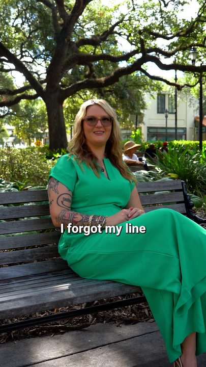 On the bench: 'I forgot my line'